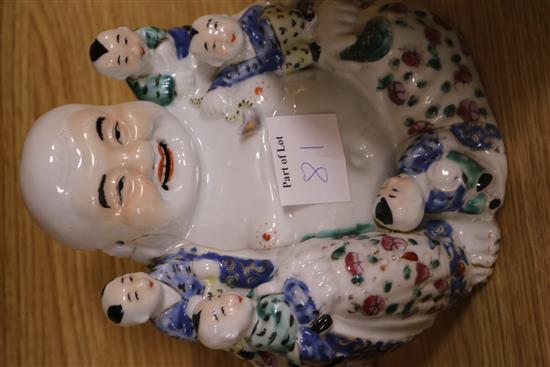 A group of Chinese blue and white and polychrome porcelain, 18th-20th century